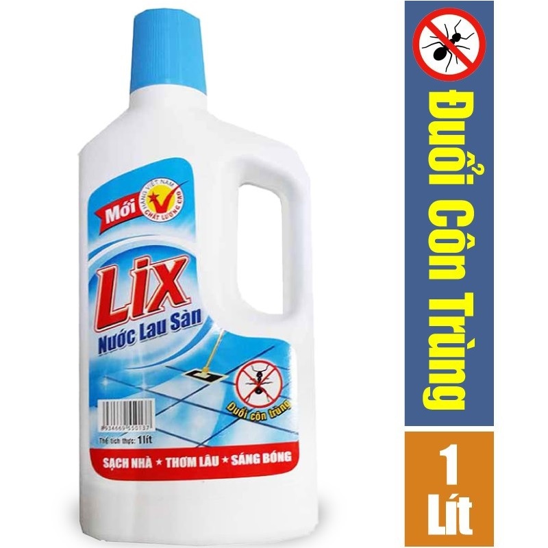 Nước lau sàn Lix đuổi côn trùng 1 lít LD115