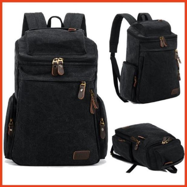 Balo TLG Ba lô canvas phối da nam 205876