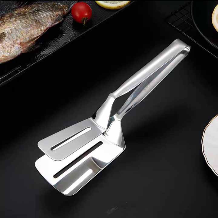 Kẹp Gắp thức ăn Inox - 24.8x7.4cm 160g-KLTA