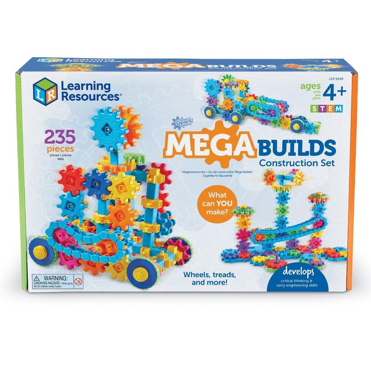 Learning Resources Đồ chơi xây dựng bánh răng cưa - Gears! Gears! Gears! Mega Builds