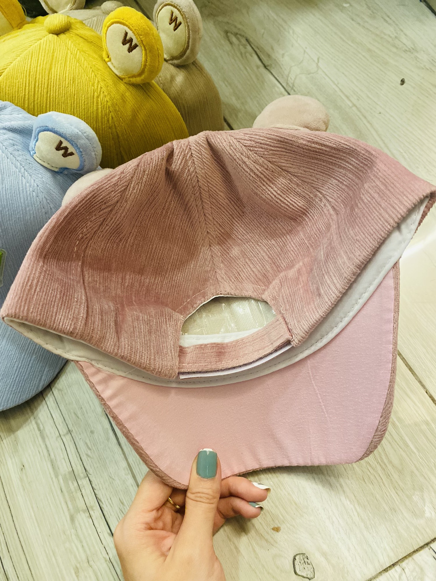 Nón kết nhung tai gấu 3D siêu cute cho bé trai , bé gái