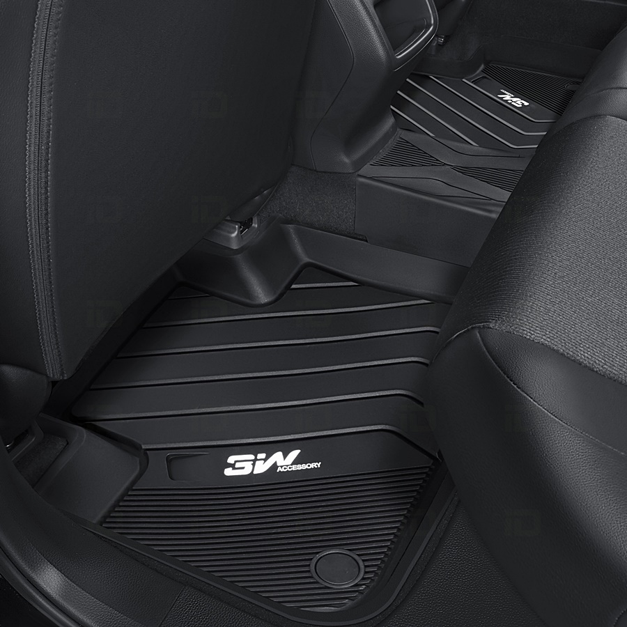 Thảm lót sàn xe ô tô dành cho BMW New 3 series 2019- nhãn hiệu Macsim 3W - chất liệu nhựa TPE đúc khuôn cao cấp - màu đen