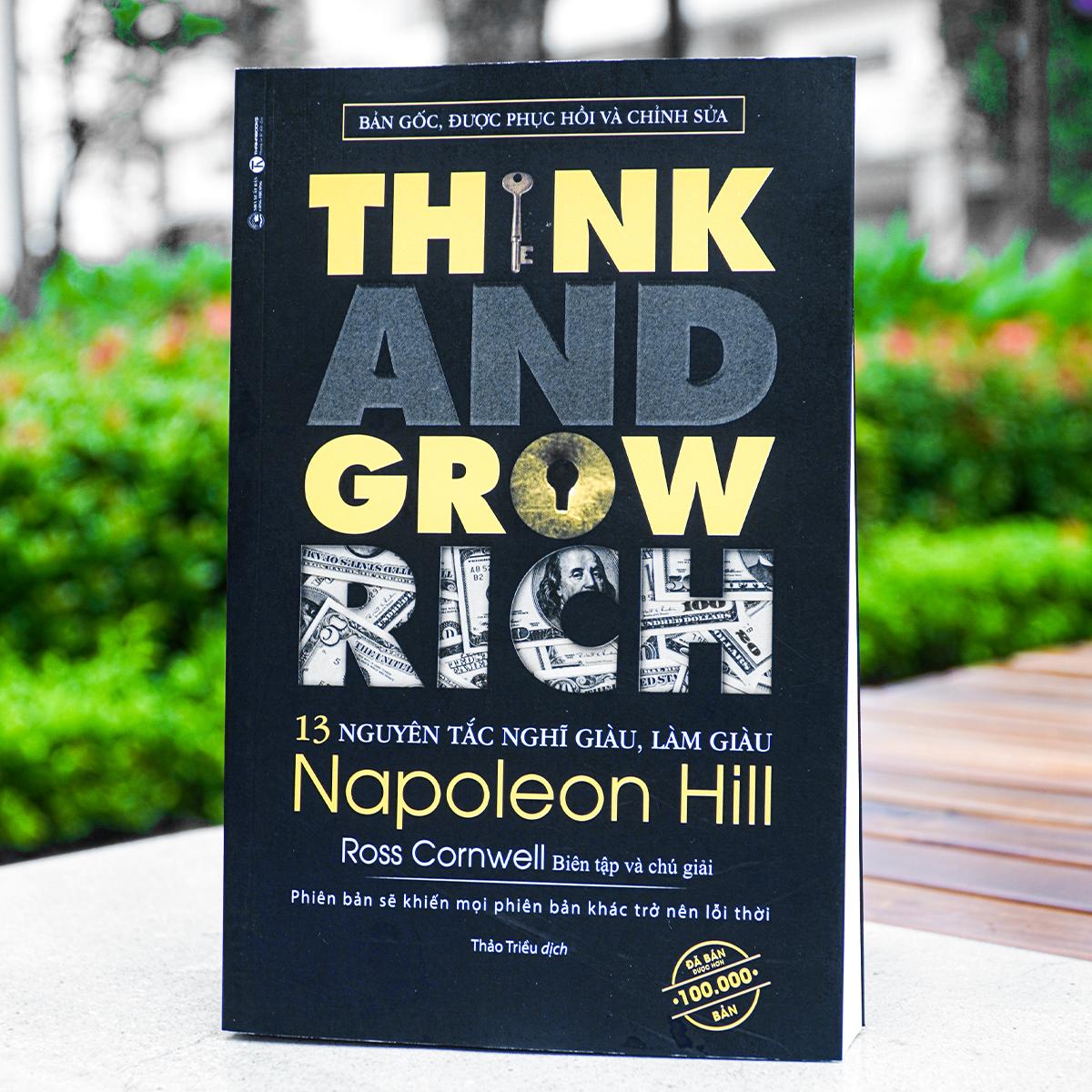 SÁCH 13 NGUYÊN TẮC NGHĨ GIÀU, LÀM GIÀU - Tác giả Napoleon Hill