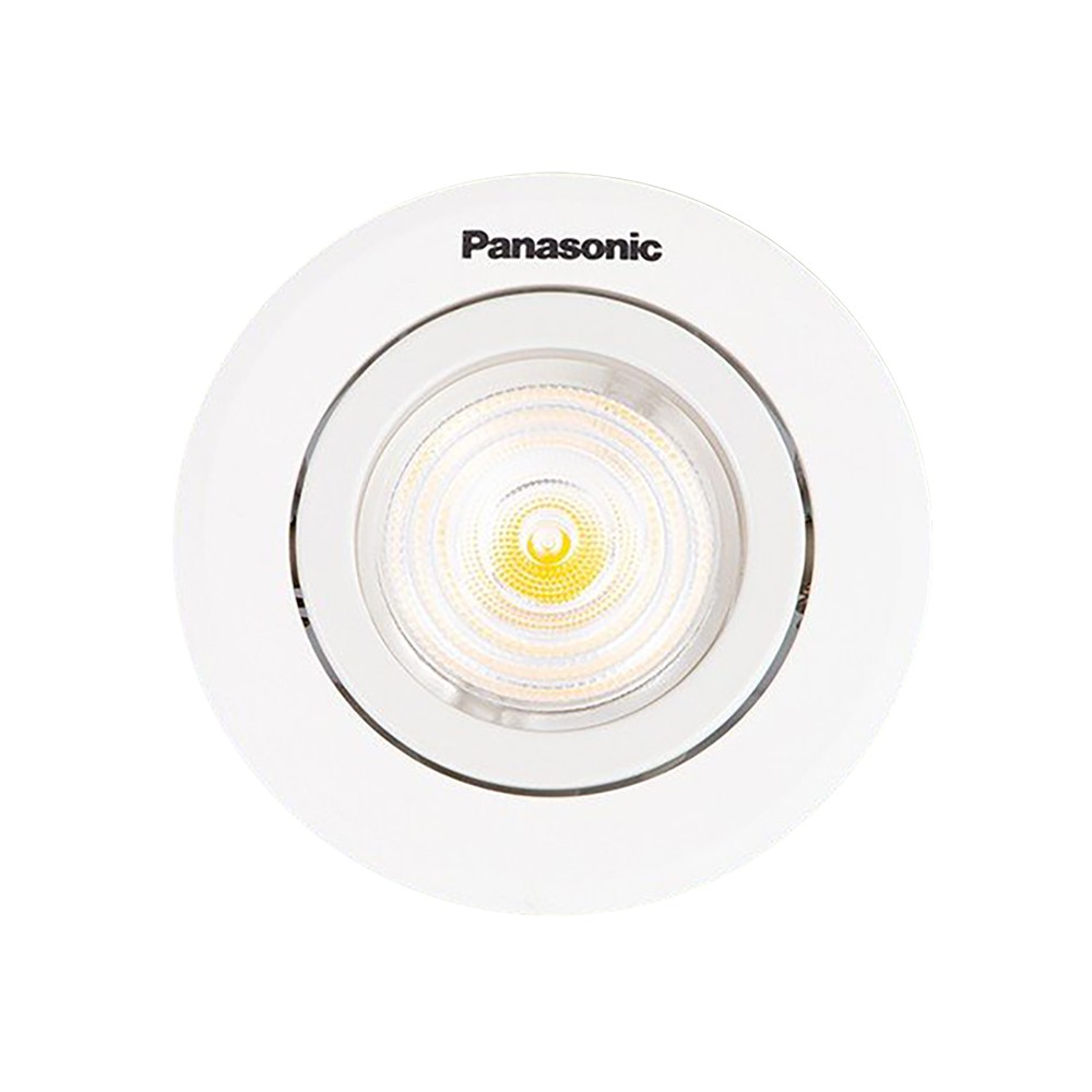 Đèn LED âm trần Downlight Đơn sắc Chỉnh góc Panasonic Công suất (5W,7W) lỗ khoét phi 80mm, ánh sáng Trắng 6500K, ánh sáng Trung tính 4000K