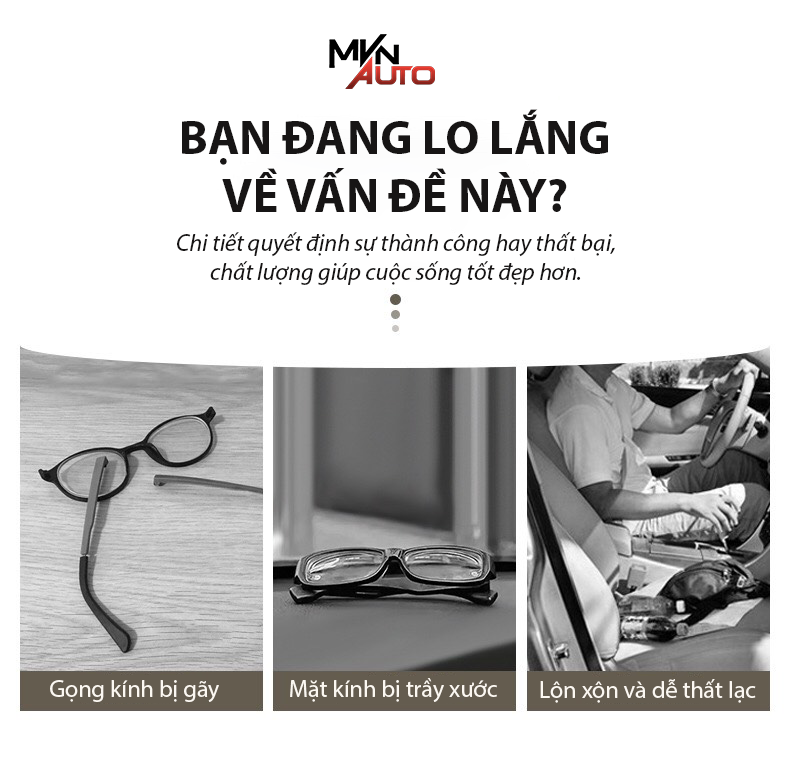 Kẹp Giữ Mắt Kính Ô Tô – Kẹp Treo Mắt Kính Xe Hơi