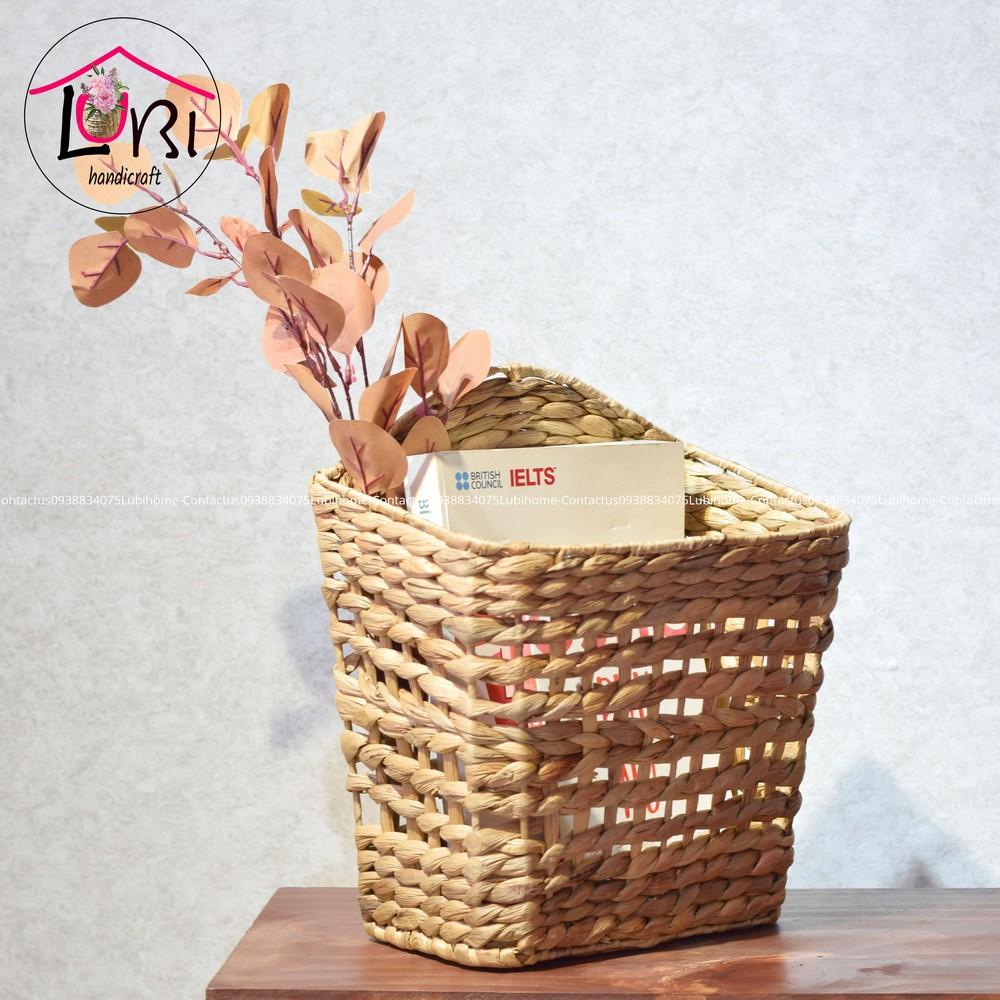 - LB074 Giỏ treo tường lục bình xinh xắn