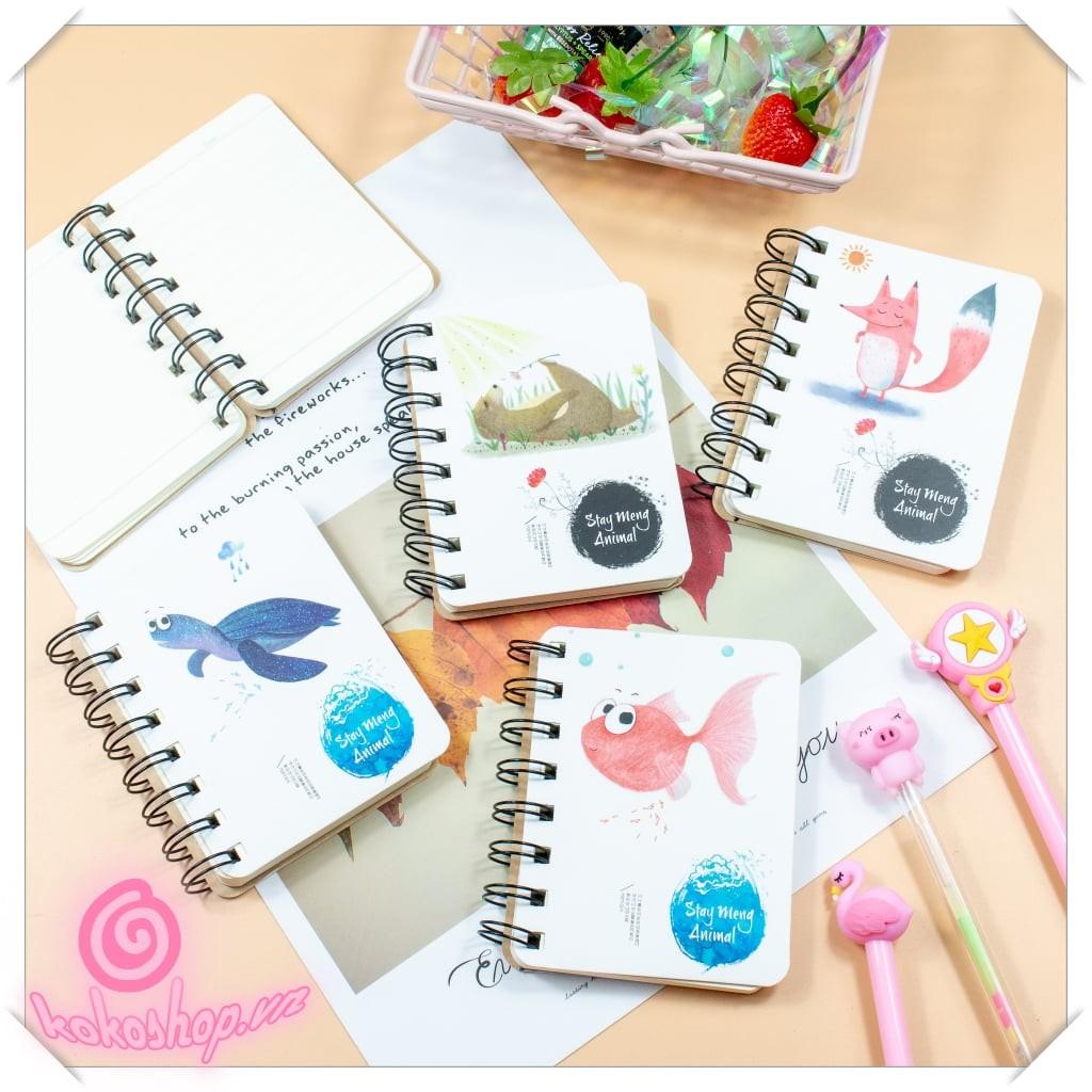 Sổ loxo mini gấu Ulzzang mix