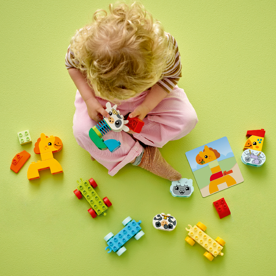 Đồ Chơi Lắp Ráp Tàu Lửa Động Vật LEGO DUPLO 10412 (19 chi tiết)
