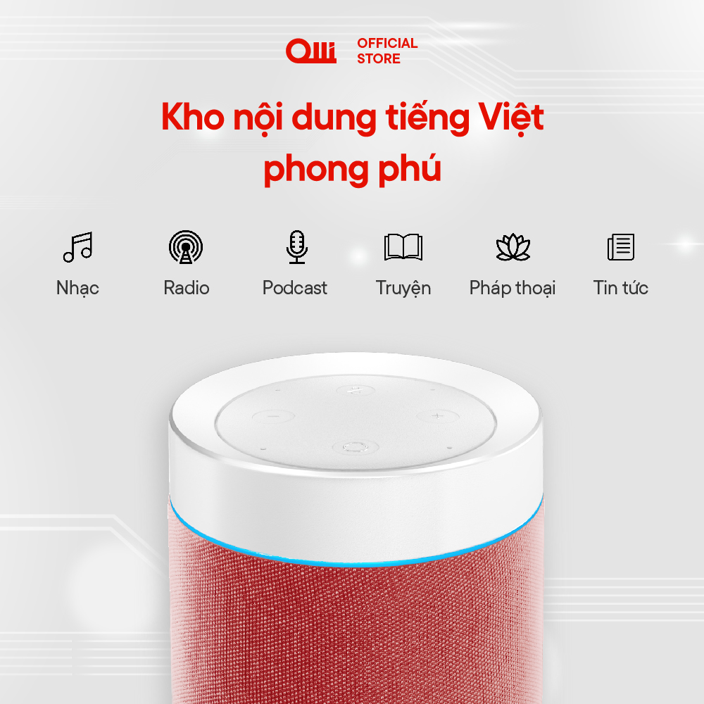 Loa thông minh OLLI MAIKA - Xám Thời Thượng - Hàng Chính Hãng