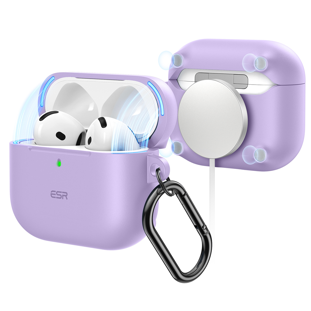 Ốp Case Bao Dành Cho Airpods 4, ESR Cloud Soft Case (HaloLock) Chống Bẩn, Sạc từ tính_ Hàng Chính Hãng