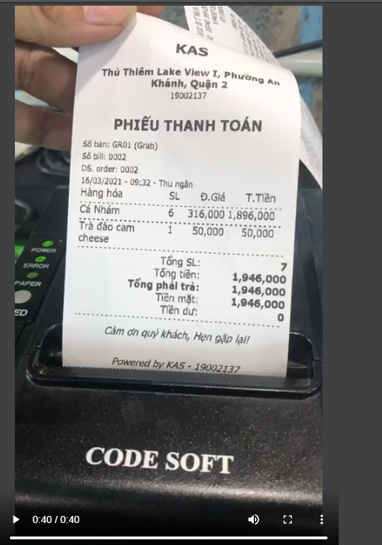 Thùng 100 cuộn giấy nhiệt in bill K80 phi 45 - Hàng nhập khẩu