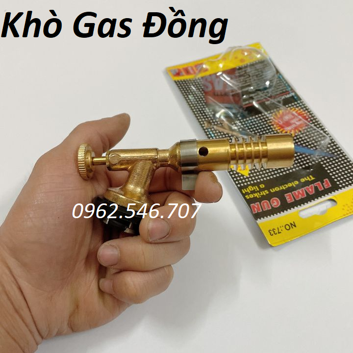 Đèn khò, Đầu khò gas đồng cao cấp khò ga chuyên dụng cho thợ cơ khí (có vòng chỉnh oxy )