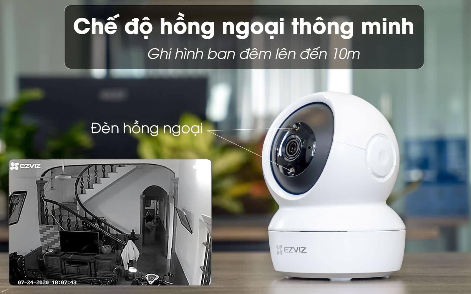 Camera IP Wifi Sothing EZVIZ C6N 1080P, Đàm Thoại Hai Chiều, Góc Xoay rộng- Hàng Chính Hãng