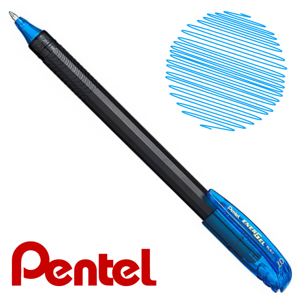 Bút gel Pentel Energel BL417 - 0.7mm - Màu xanh da trời (Sky blue)