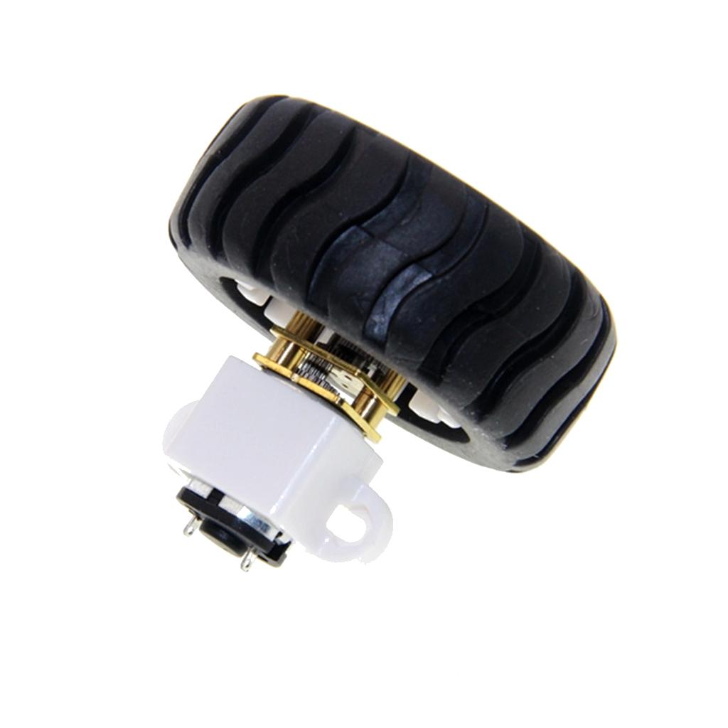 Trục D Lốp Xe Ô Tô Thông Minh Robot Lốp Xe có Bánh Xe với DC 6V Bánh Răng Giảm Động Cơ