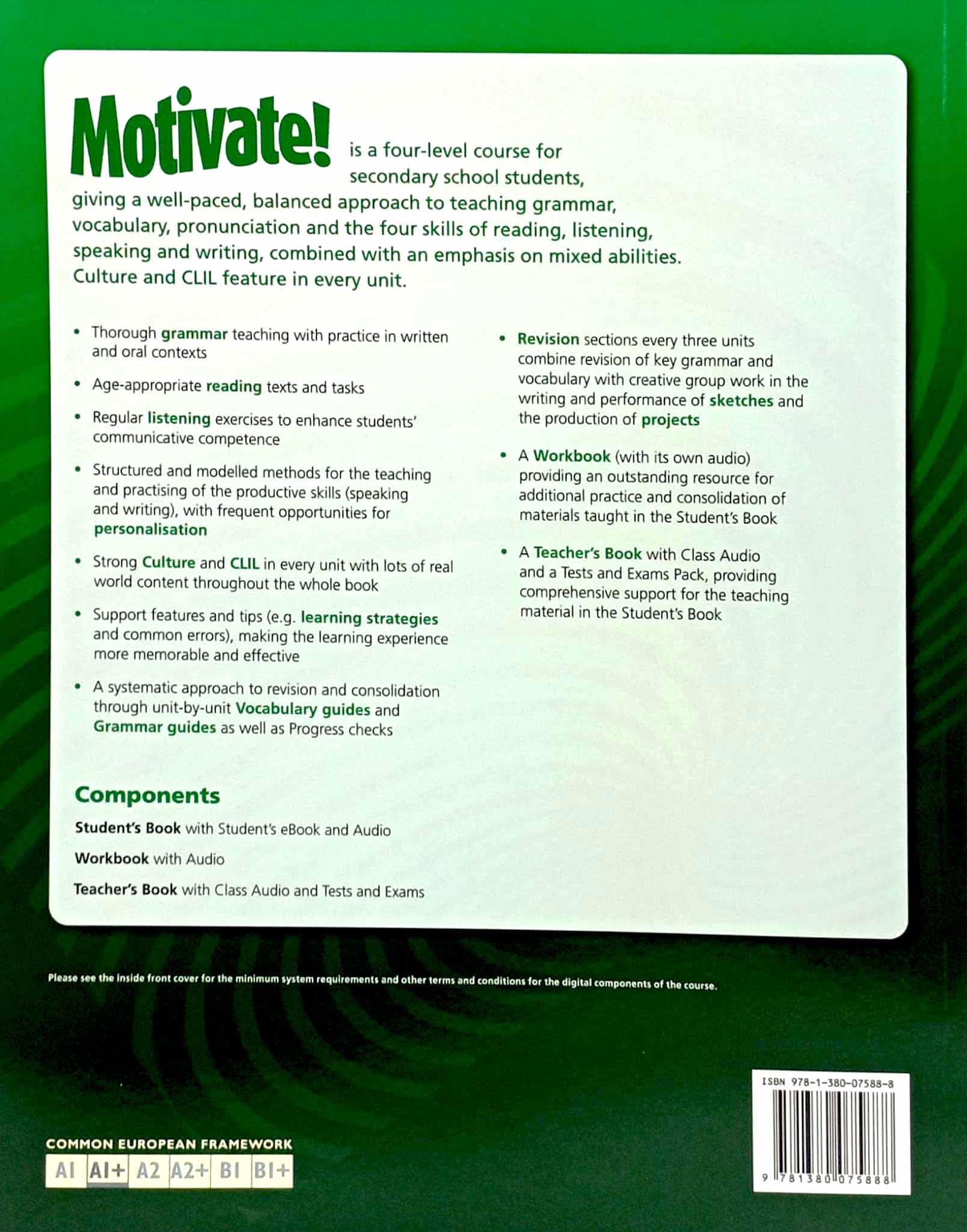 Motivate! 1 Workbook With Online Audio