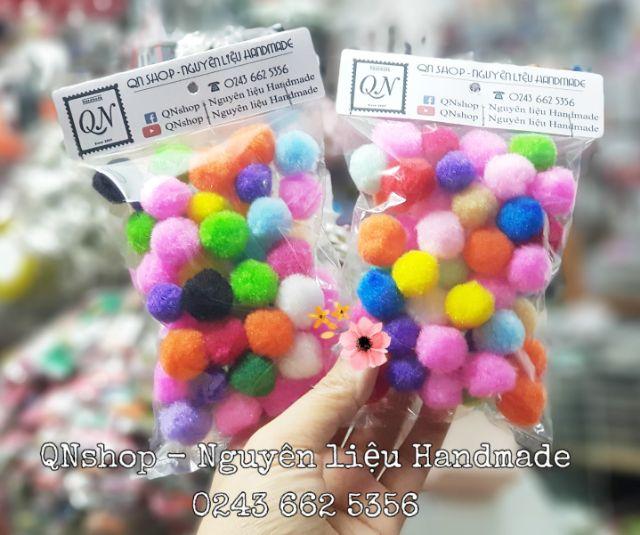 Nguyên liệu làm đồ treo nôi, vải dạ nỉ, kim chỉ, pompom, nguyên liệu handmade, khung treo nôi