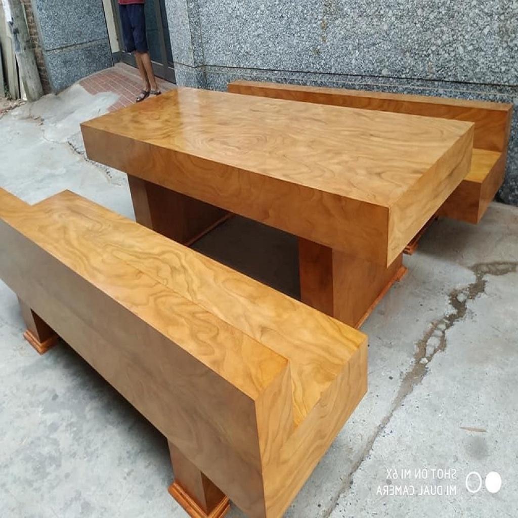 Bộ Bàn Ghế Có Tựa K3 Gỗ Hương Xám