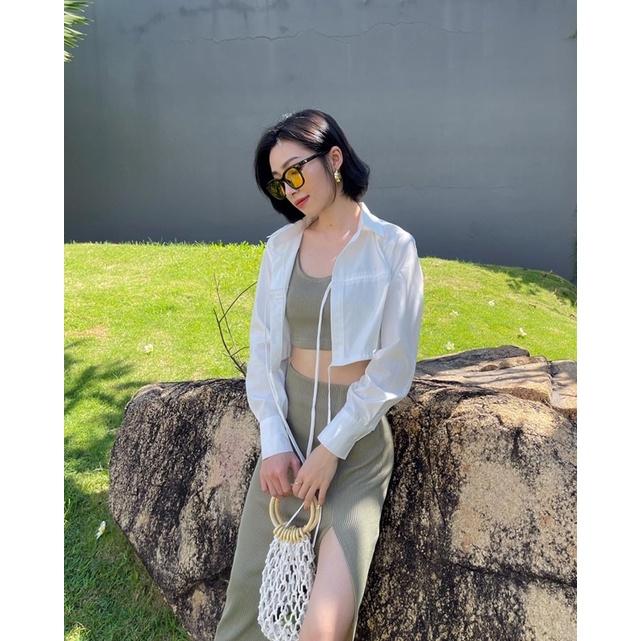 ZIEL Áo sơ mi cột dây cách điệu | Jennie Shirt
