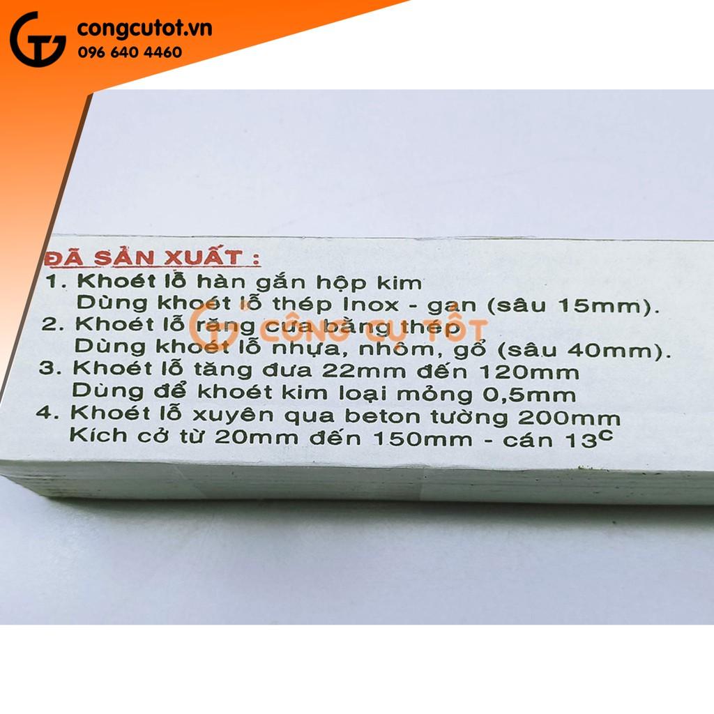 Mũi khoét tường đuôi gài sâu 120mm