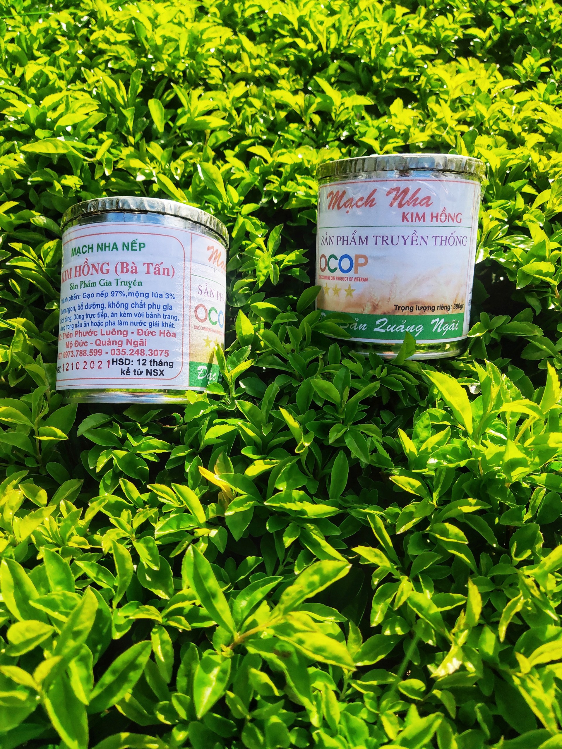 Mạch nha Kim Hồng 380g, đặc sản quảng ngãi, sản xuất 100% từ gạo nếp và mộng lúa, không chất phụ gia, bảo quản