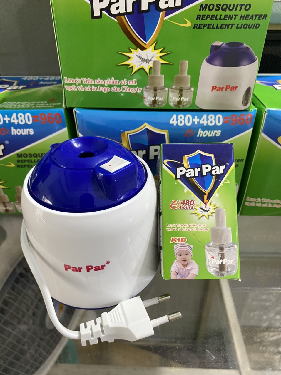 Đèn đuổi muỗi, máy đuổi muỗi xông tinh dầu Parpar