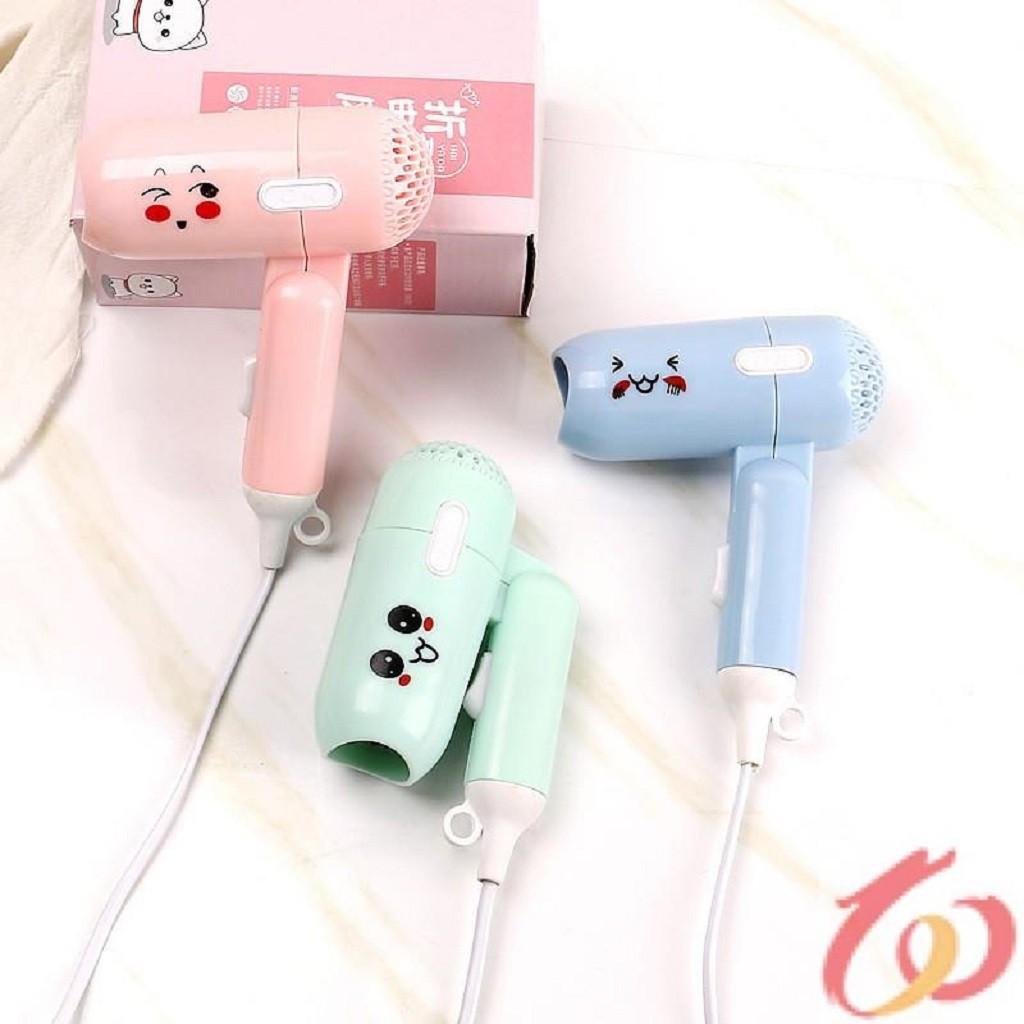 Máy Sấy Tóc Mini, Máy Sấy Tóc Du Lịch Nhỏ Gọn Họa Tiết Đáng Yêu
