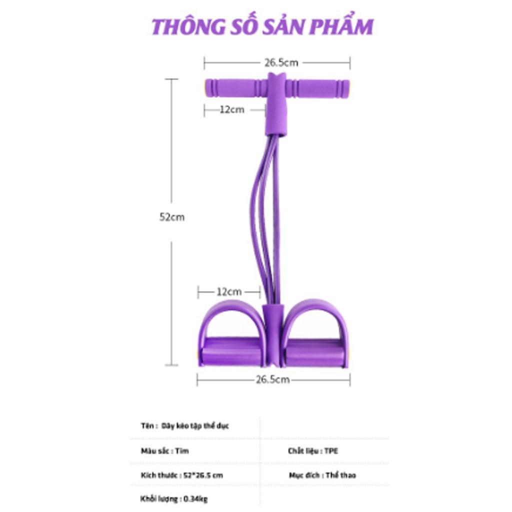 Dây Tập Cao Su Đàn Hồi Tập Thể Dục Dây Kéo Tập Cơ Bụng , Tập Gym Toàn Thân Tại Nhà Hiệu Quả