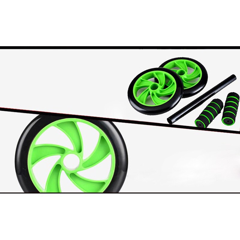 Con Lăn Tập Bụng Giảm Eo 2 Bánh AB Siêu Tiện Dụng Cao Cấp Tặng Kèm Thảm Lót Gối BX02