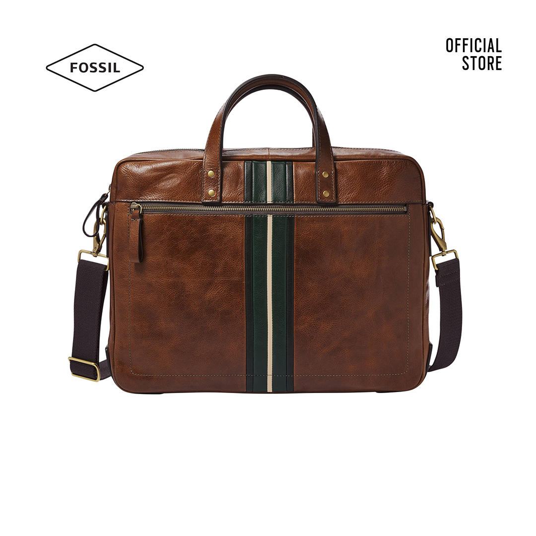 Túi đeo chéo nam Fossil Haskell Messenger Bag MBG9456222 - nâu