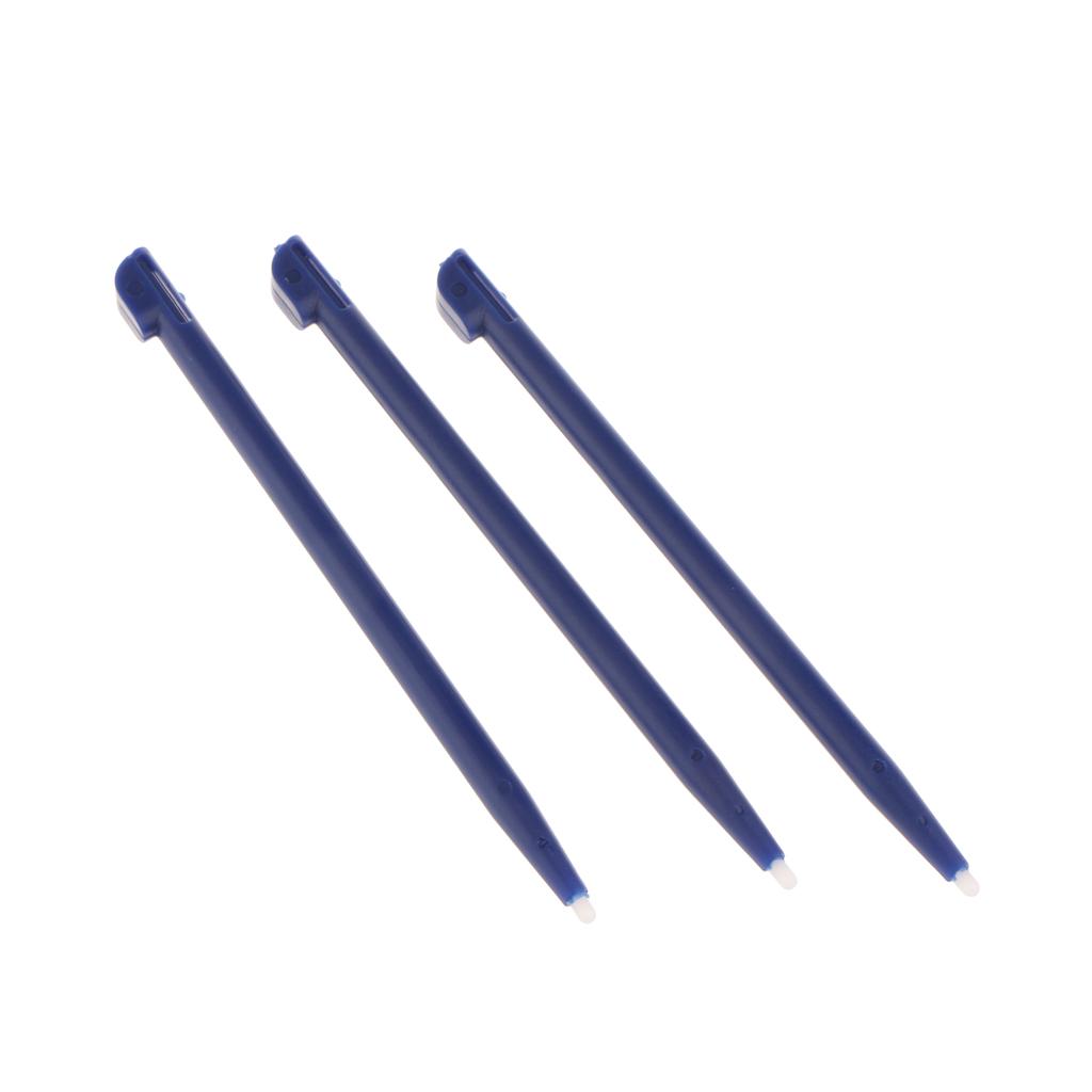 6pcs Slot in Touch Screen Pen Stylus Resistive for Nintendo 2DS White+Blue