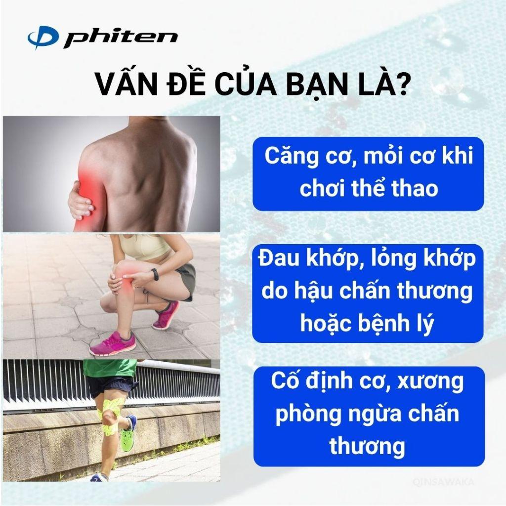 Băng dán cơ thể thao Phiten titanium x30 stretched sport