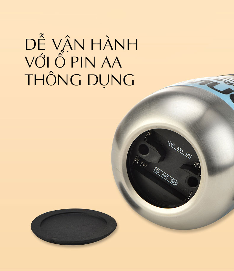 Cốc Pha Cà Phê , Sữa...., Ly Cafe  Tự Khuấy Thông Minh Tiện Dụng Dùng Pin  Self Tirring Mug Tặng 01 đôi pin  (Chọn màu