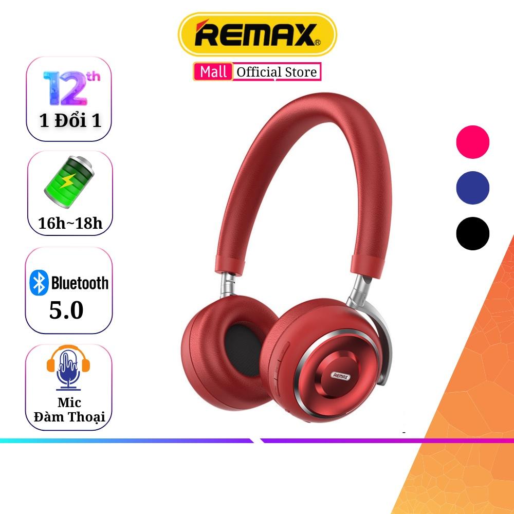 Tai nghe Bluetooth chụp tai Remax RB-620HB Headphone Nghe Nhạc Cực Hay Âm Bass Mạnh Mẽ Bảo Hành 1 Năm - Hàng Chính Hãng