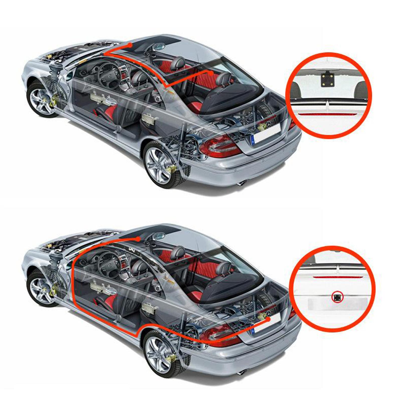 4.3 Inch Display HD Car 1080P Dash DVR Rearview Mirror Backup Camera Super Night Vision