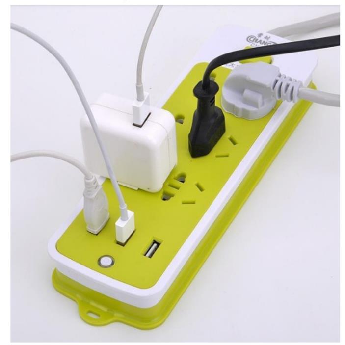 Ổ cắm điện đa năng có cổng usb sạc pin chuyển đổi thông minh chống giật phích dây dài 1m