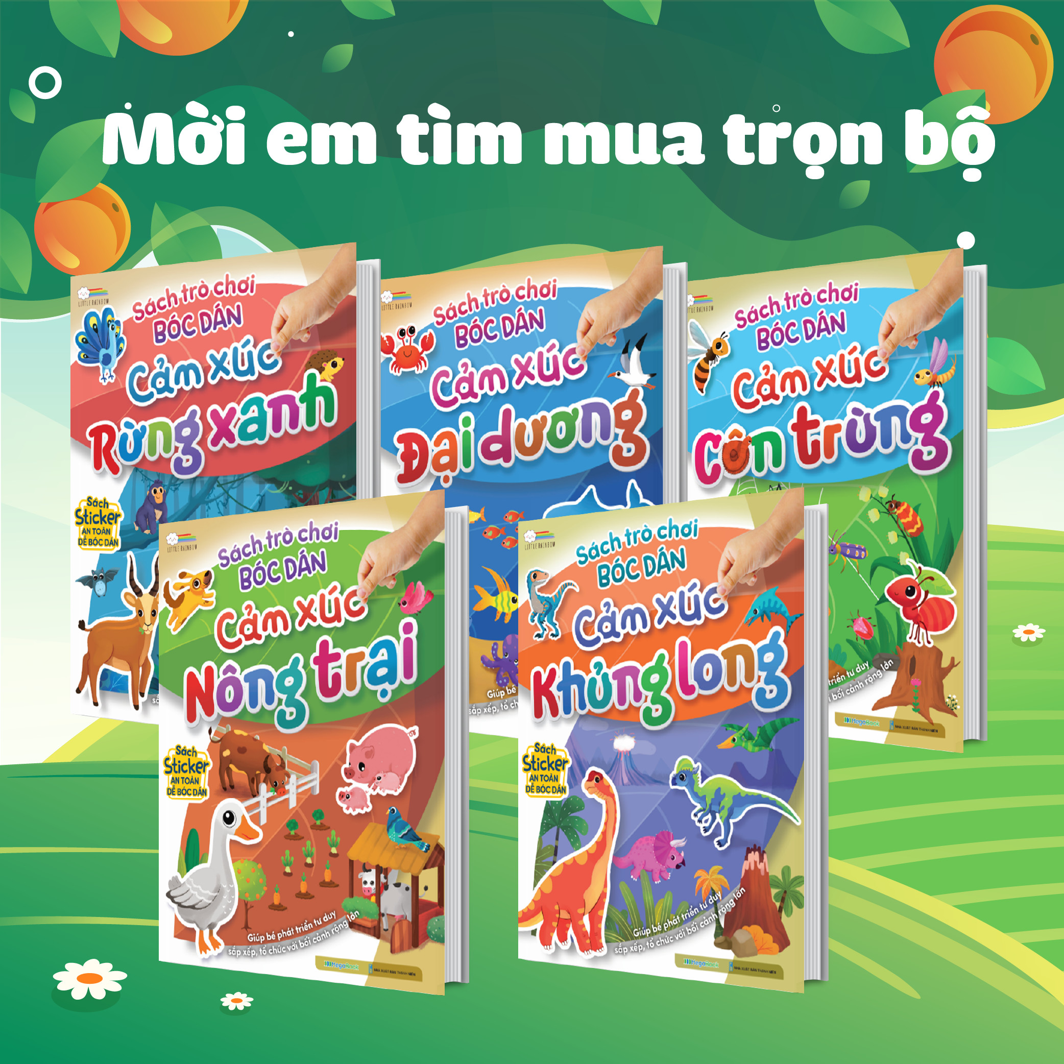 Sách trò chơi bóc dán - Cảm xúc Nông trại