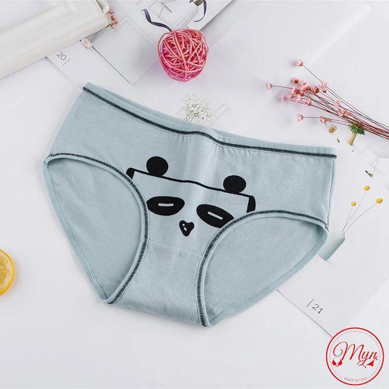 Quần lót cotton viền hình thú cute