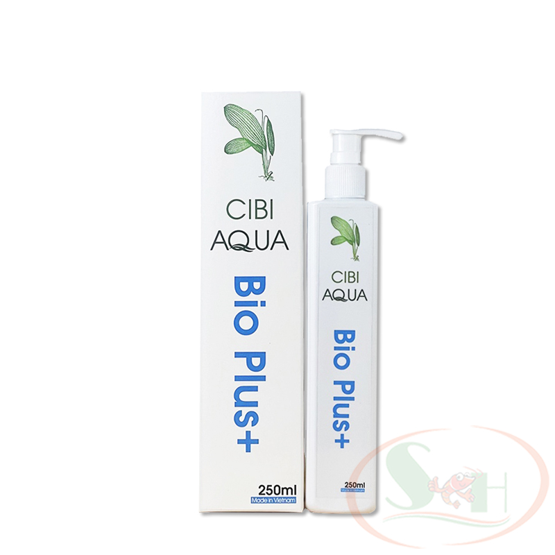 Vi sinh nước Cibi Bio Plus xử lý phân hủy cặn thải làm trong nước bể cá tép thủy sinh