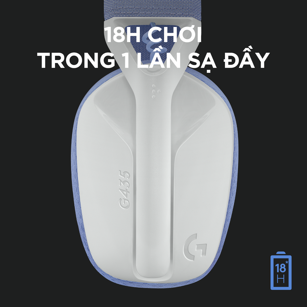 Tai nghe Game không dây Bluetooth Lighspeed Logitech G435 - Hàng Chính Hãng