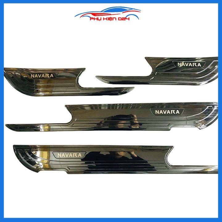 Ốp tapli Navara 2018-2019-2020-2021 vân titan chống xước va đập khi mở cửa và làm đẹp xe