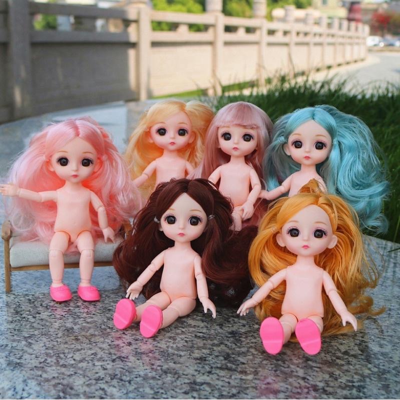 Body búp bê BJD có khớp dễ thương 17cm kích thước 1/8 đồ chơi cho bé gái