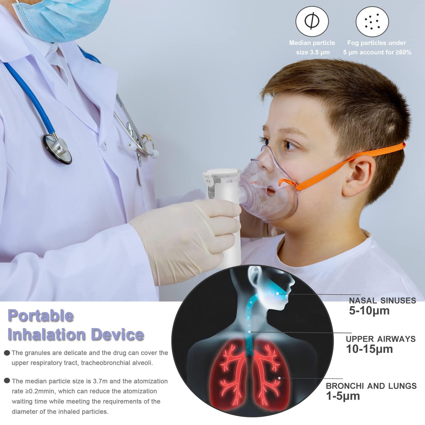 Máy phun sương aerosol di động: Máy phun sương ống hít để  các bệnh đường hô hấp trên và dưới ở trẻ em và người lớn