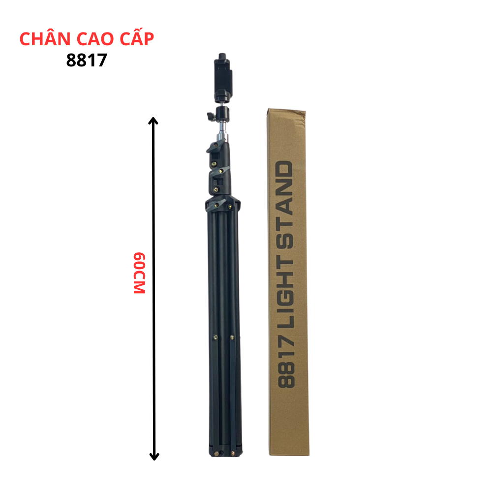 Chân đế điện thoại, máy ảnh dùng để livestream, chụp ảnh, quay tiktok, kiêm gắn đèn livestream , tặng kèm remote bluetooth - Hàng chính hãng