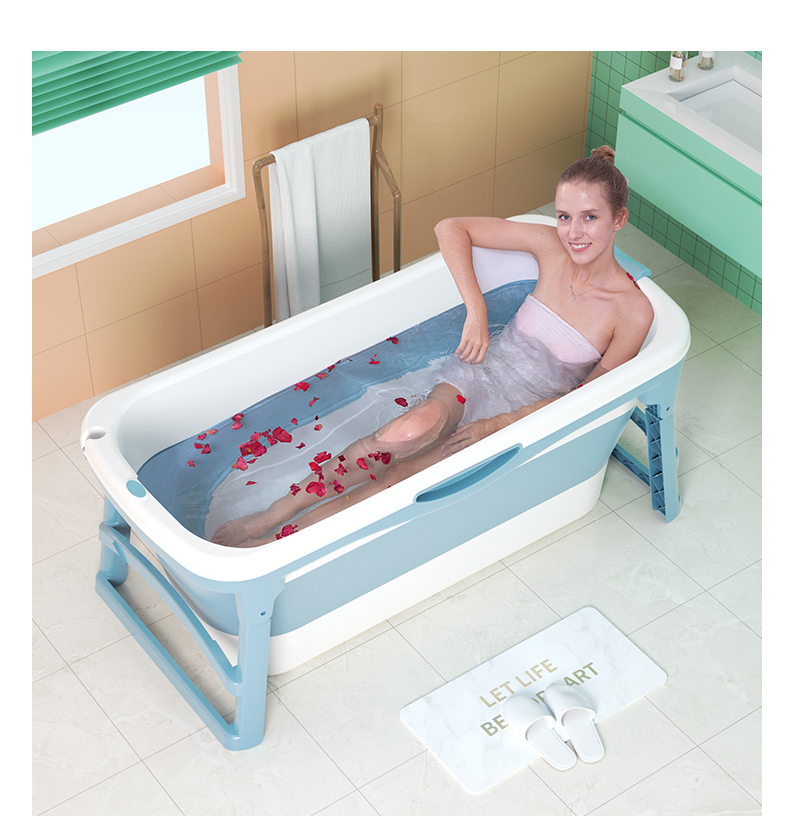 Bồn Tắm Gấp Gọn - 3 Loại Kích Thước - Phù Hợp Cho Cả Gia Đình - Chất Liệu Nhựa PP Cao Cấp - Cách Nhiệt Tốt - Thiết Kế Chắc Chắn, An Toàn - Loại Không Nắp - Hàng Cao Cấp