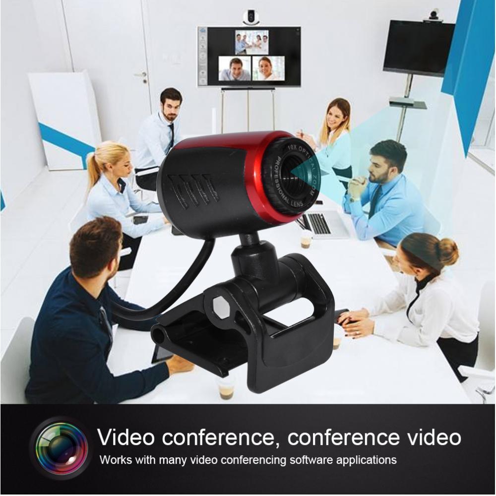 Webcam HD 1024x768p Web Camera, USB PC Computer Webcam with Microphone, Laptop Desktop Full HD Camera Video Webcam for Recording, Calling,Conferencing