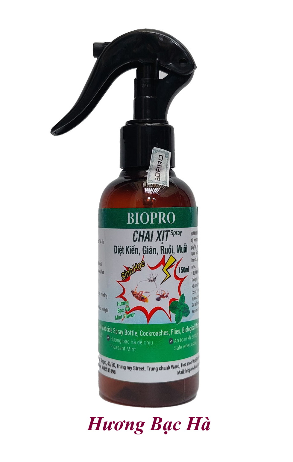 Chai xịt diệt kiến diệt gián ruồi muỗi Sinh học Biopro Chai 150ml Diệt sạch côn trùng gây hại An toàn Hiệu quả Sx tại VN