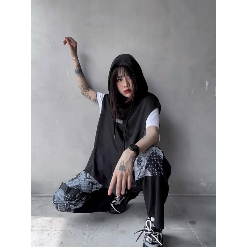 Áo hoodie sát nách phản quang