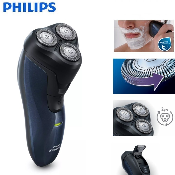 Máy cạo râu khô và ướt Philips Norelco AT620/81 tích hợp đầu tỉa tóc mai - Hàng Nhập Khẩu