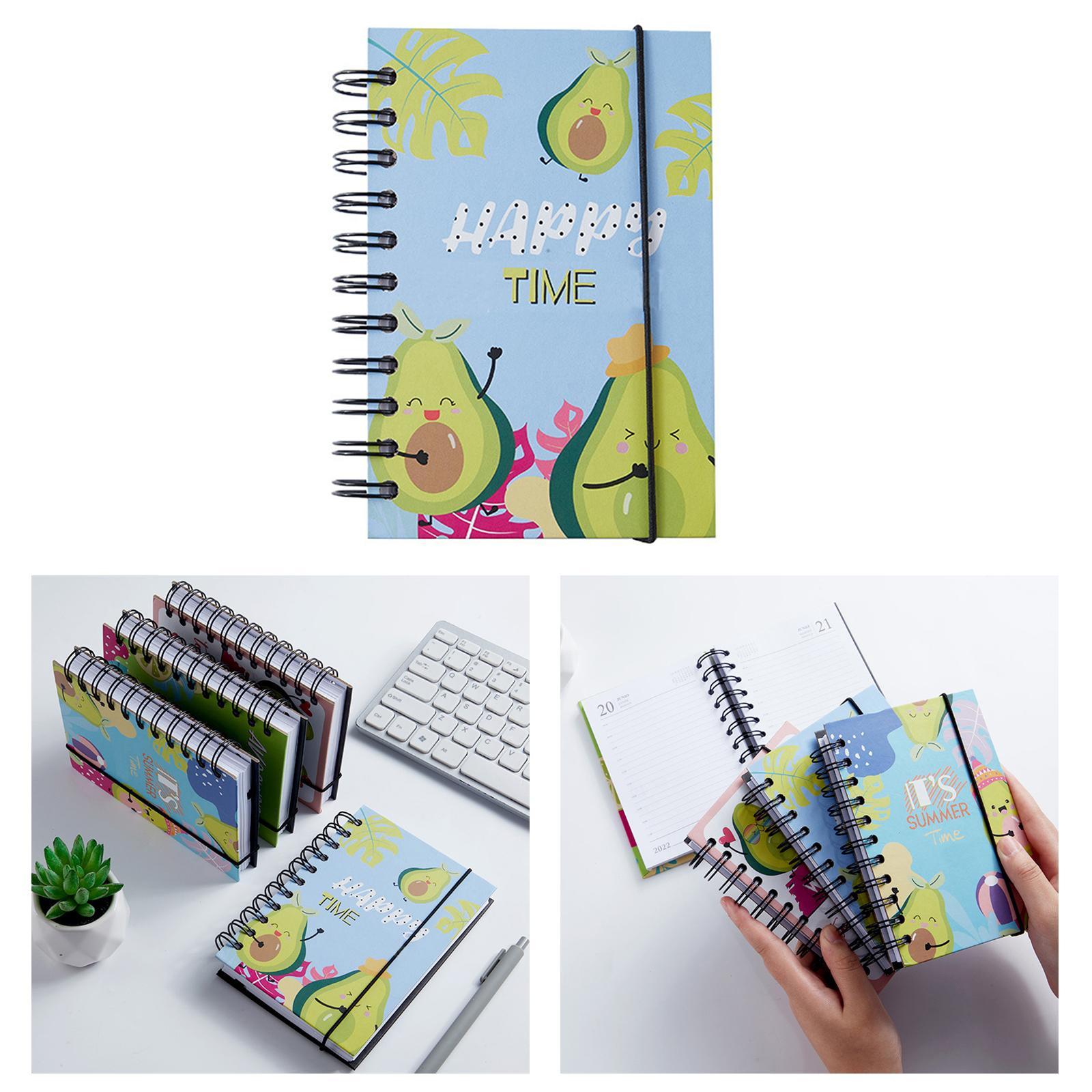 Spiral Bound Notebook, Colorful Spiral Bound Ruled Notebook, for School Supplies Office